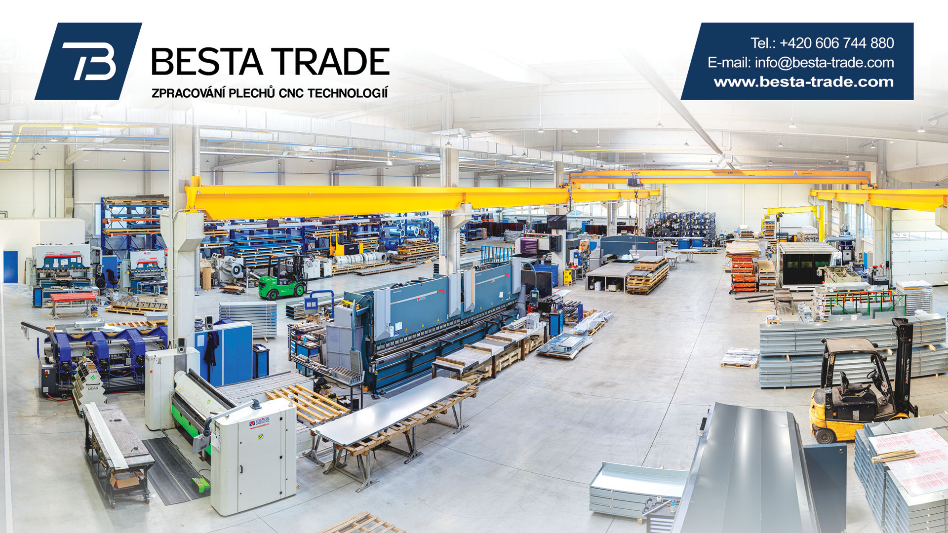 Besta Trade zpracovává plechy. Bleskově